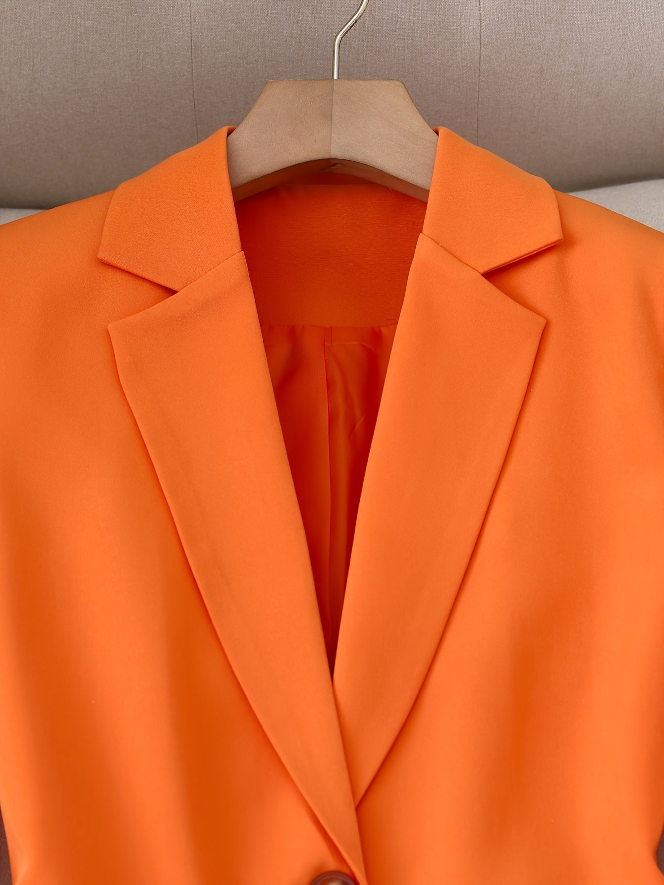 Blazer orange et léopard